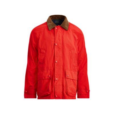 Ralph Lauren Twill Barn Coat Bonfire Red