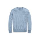 Ralph Lauren Cotton Crewneck Sweater Danforth Blue Heather