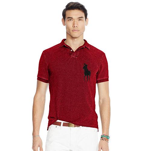 Polo Ralph Lauren Slim Fit Cotton Mesh Polo Eaton Red