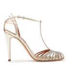 Ralph Lauren Metallic Nappa Jacoba Sandal Platinum