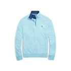Ralph Lauren Cotton-blend Half-zip Pullover Watch Hill Blue Heather 3x Big