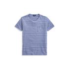 Ralph Lauren Custom Slim Fit Cotton T-shirt Shale Blue/austin Blue