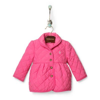 Ralph Lauren Quilted Barn Jacket Madison Pink 18m
