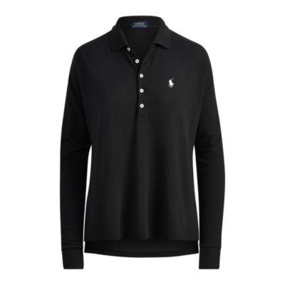 Ralph Lauren Poncho Mesh Polo Shirt Polo Black