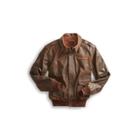 Ralph Lauren Leather Flight Jacket Brown