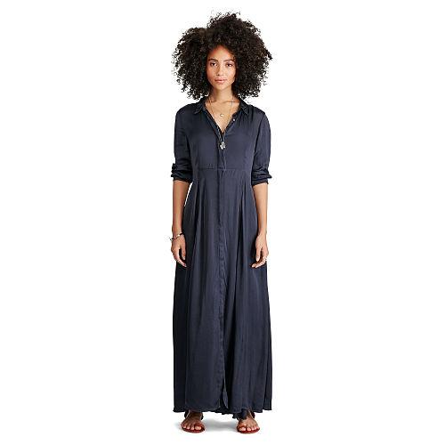 Ralph Lauren Denim & Supply Satin Maxidress Carbon Blue