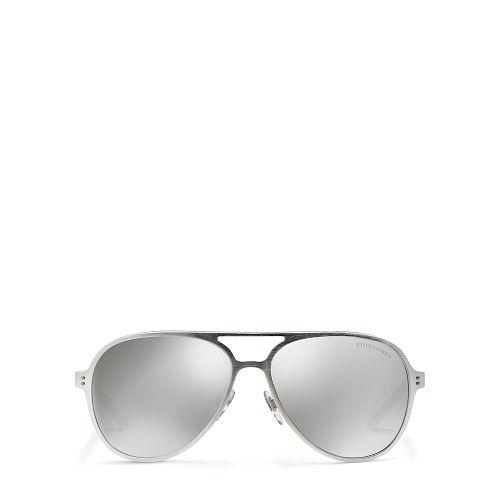 Ralph Lauren Aluminum Driving Sunglasses Silver