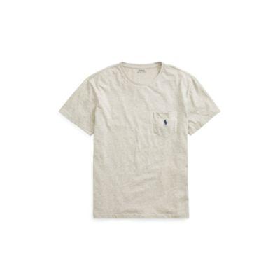 Ralph Lauren Cotton Jersey Pocket T-shirt New Grey Heather 5x Big