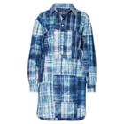 Ralph Lauren Cotton Madras Shirtdress 344 Indigo Patchwork