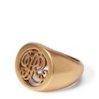 Ralph Lauren Gold-plated Signet Ring Gold