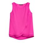 Ralph Lauren Sleeveless Georgette Shirt Bold Pink