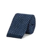 Ralph Lauren Mlange Knit Silk-linen Tie Indigo