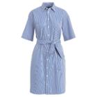Polo Ralph Lauren Striped Cotton Shirtdress 351 Summer Blue/white