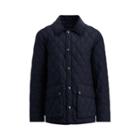 Ralph Lauren The Iconic Quilted Car Coat College Navy
