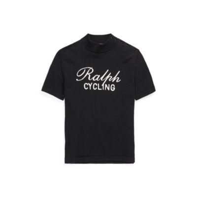 Ralph Lauren Embroidered Wool Sweater Black W/ White