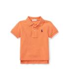 Ralph Lauren Cotton Mesh Polo Shirt True Orange Heather 12m