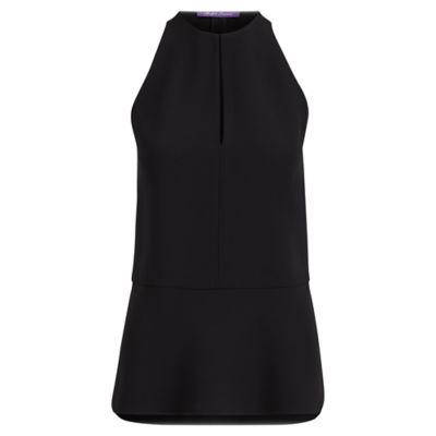 Ralph Lauren Daphne Crepe Sleeveless Tunic Black