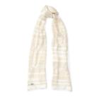 Ralph Lauren Lauren Pointelle-knit Scarf Cream Multi