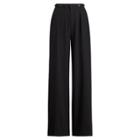 Ralph Lauren Haden Wool Crepe Wide-leg Pant Black