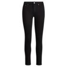 Ralph Lauren Premier Skinny Curvy Crop Jean Jet Black Wash 12p