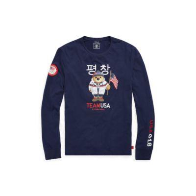 Ralph Lauren Team Usa Polo Bear T-shirt French Navy