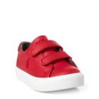 Ralph Lauren Slater Faux-leather Ez Sneaker Red/red