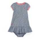 Ralph Lauren Striped Jersey T-shirt Dress Summer Navy/white 6m