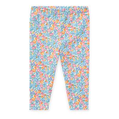 Ralph Lauren Floral-print Jersey Legging White/blue/multi 6m