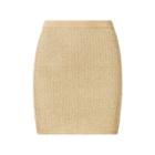 Ralph Lauren Metallic Miniskirt Gold