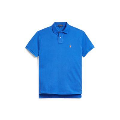 Ralph Lauren Custom Fit Mesh Polo Shirt Collection Royal