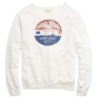 Ralph Lauren Denim & Supply Cotton Graphic Sweatshirt Antique White