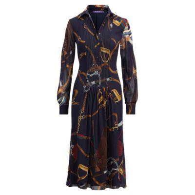 Ralph Lauren Vanessa Equestrian Dress Multi