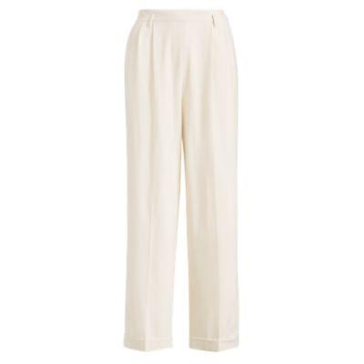 Ralph Lauren Duval Linen Straight-leg Pant Lacquered Cream