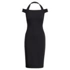 Ralph Lauren Lauren Ponte Off-the-shoulder Dress Black