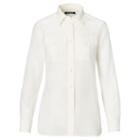 Ralph Lauren Lauren Cotton-silk Voile Shirt Herbal Milk