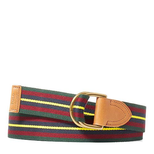 Polo Ralph Lauren Striped Webbed Belt New Forest Multi