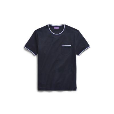 Ralph Lauren Custom Fit Piqu T-shirt Classic Chairman Navy