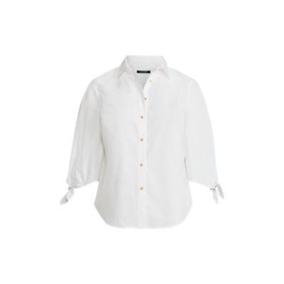 Ralph Lauren Cotton Tie-sleeve Shirt White