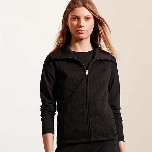 Ralph Lauren Lauren Quilted Stretch Cotton Jacket Black