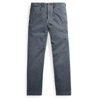 Ralph Lauren Cotton Officer's Chino Military Blue