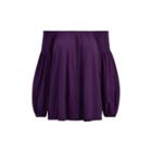 Ralph Lauren Jersey Off-the-shoulder Top Dark Mulberry