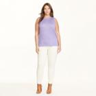 Ralph Lauren Silk-blend Sleeveless Sweater Purple