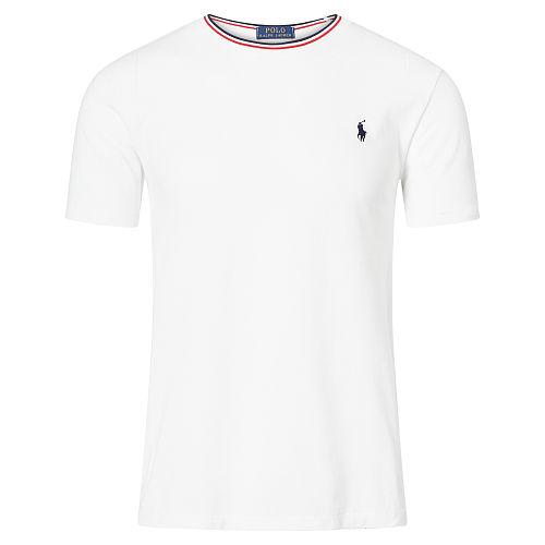 Polo Ralph Lauren Custom-fit Cotton Mesh T-shirt White
