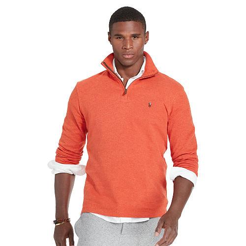 Polo Ralph Lauren Estate-rib Cotton Pullover Varsity Orange Heather