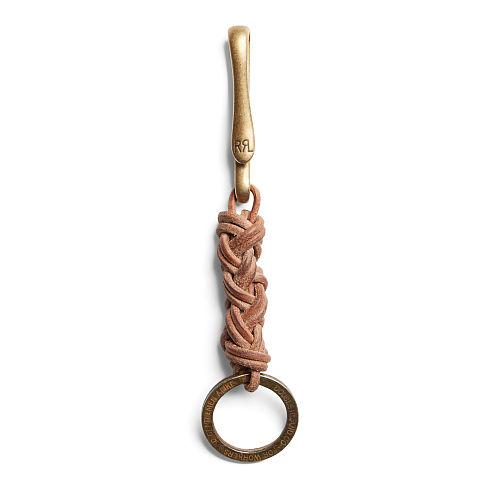 Ralph Lauren Rrl Leather Belt Hook Key Fob Brown