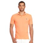 Polo Ralph Lauren Slim Fit Weathered Mesh Polo May Orange