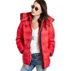 Ralph Lauren Denim & Supply Hooded Down Jacket Red