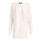 Ralph Lauren Button-shoulder Cotton Sweater Dusty Pink