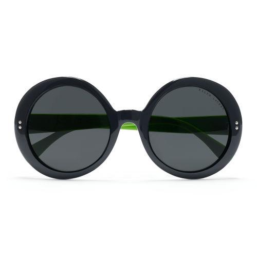 Ralph Lauren Round Sunglasses Black/green