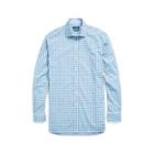 Ralph Lauren Classic Fit Plaid Poplin Shirt Foam Green/pink Multi 6x Big